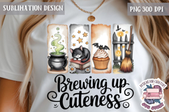 Halloween Watercolor Brushstrokes PNG Funny Ghost Design Product Image 1