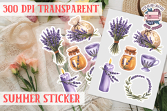 Summer sticker Cute flowers Love Picnic Beach Spring Product Image 1