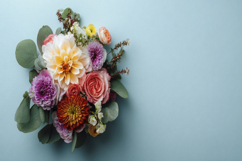 Dahlia Bouquet Background Wallpaper Product Image 1