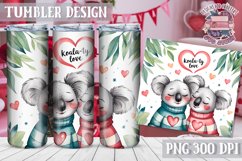 Sublimation Tumbler WRAP Love Design Quote Watercolor Animal Product Image 1