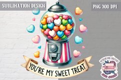 Valentine Quote Symbol Love Sublimation Design PNG Heart Product Image 1