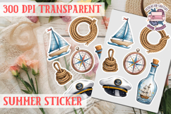 Summer sticker Cute flowers Love Picnic Beach Spring Product Image 1