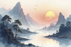 Misty Mountain Background Product Image 1