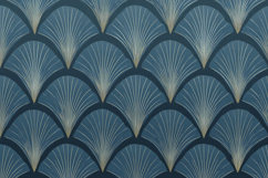 Teal Art Deco Pattern Background Product Image 1