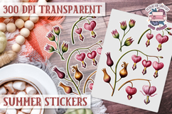 Summer Vibes sticker sheet Beach Scrapbook PNG Flowers Product Image 1