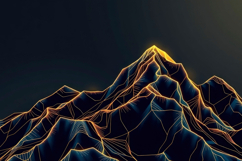 Gold Black Mountain Background Product Image 1