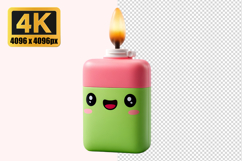 Cute Candle Transparent PNG Product Image 1