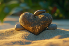Heart Shaped Stone Background Wallpaper Product Image 1