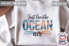 Summer Sublimation Design Beach Funny Ocean Breeze Quote Product Image 1