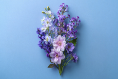 Purple Flowers Background Wallpaper Product Image 1