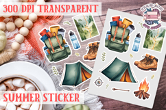Summer sticker Cute flowers Love Picnic Beach Spring Product Image 1