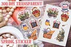 Spring sticker Cute vintage flowers Love PNG Funny Product Image 1