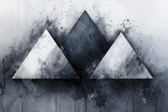 Black and White Geometric Shapes Background Wallpaper Product Image 1