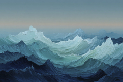 Watercolor Ocean Waves Background Product Image 1