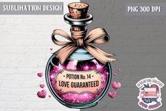 St Valentine’s Coquette Bow PNG Holidays Funny Watercolor Product Image 1