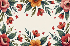 Floral Frame Background Product Image 1
