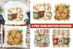 Hot Cocoa, Cookies &amp; Reindeer Christmas PNG Set Product Image 1