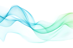 Wave Flow Blue and Green Background Wallpaper Product Image 1