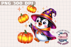Cute Halloween Animal Autumn Sublimation design Fall KIds Product Image 1
