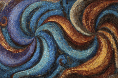 Mosaic Artwork Swirling Background Product Image 1