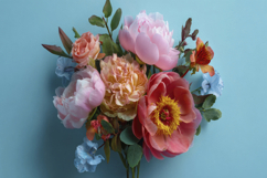 Peony Flowers Background Wallpaper Product Image 1