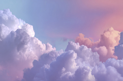 Pastel Sky With Clouds background Product Image 1