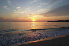 Beautiful Sunset over the Sea Background Wallpaper Product Image 1