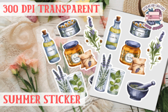 Summer sticker Cute flowers Love Picnic Beach Spring Product Image 1