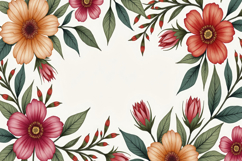 Floral Frame Background Product Image 1