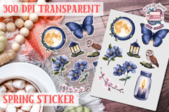 Spring sticker Cute vintage flowers Love PNG Funny Product Image 1