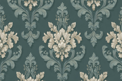 Symmetrical Floral Pattern Background Wallpaper Product Image 1