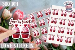 Love sticker Sheet Valentine Day Lovers Funny Sweets PNG Product Image 1