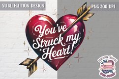 Valentine Quote Symbol Love Sublimation Design PNG Heart Product Image 1