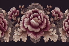 Floral Black Background Product Image 1
