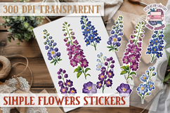Summer Flowers sticker Scrapbook PNG Botanical Beach Product Image 1
