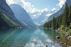 Forest Blue Lake Background Product Image 1