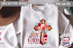 Easter Bible Quote Sublimation Design PNG Jesus Cross Product Image 1