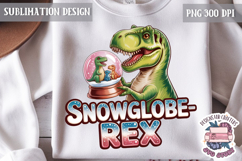 Christmas Dinosaur Funny Quote Sublimation design Tshirt Product Image 1