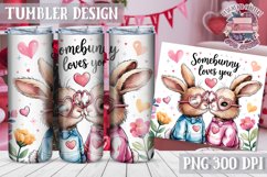 Sublimation Tumbler WRAP Love Design Quote Watercolor Animal Product Image 1