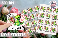 Love sticker Sheet Valentine Day Sign Lettering PNG 14 feb Product Image 1