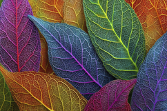 Sharp Colors Leaves Background Wallpaper Product Image 1