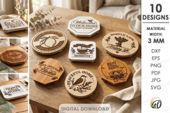 Riser Trays Bundle Laser Cut. Home Decor. Hot Pot Trivet SVG Product Image 1