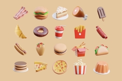 Delicious 3D Food Clipart Bundle Product Image 2