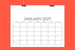 2027 8.5x11 Inch DIY Calendar Template Product Image 1