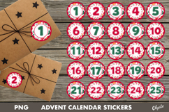Advent Calendar Stickers Bundle PNG Product Image 1