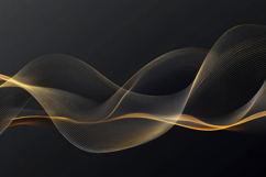 Gold Wave Pattern Background Wallpaper Product Image 1