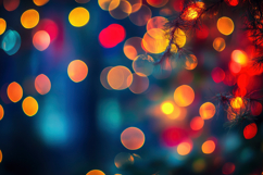 Colorful Bokeh Lights Background Wallpaper Product Image 1
