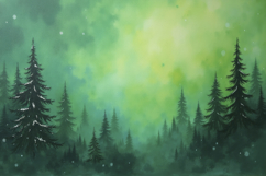 Forest Painting Background Wallpaper Product Image 1