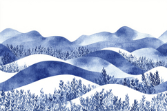 Blue Mountain Waves Background Wallpaper Product Image 1
