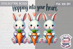 Valentine Love Animals Cute Quote Sublimation Design PNG Product Image 1